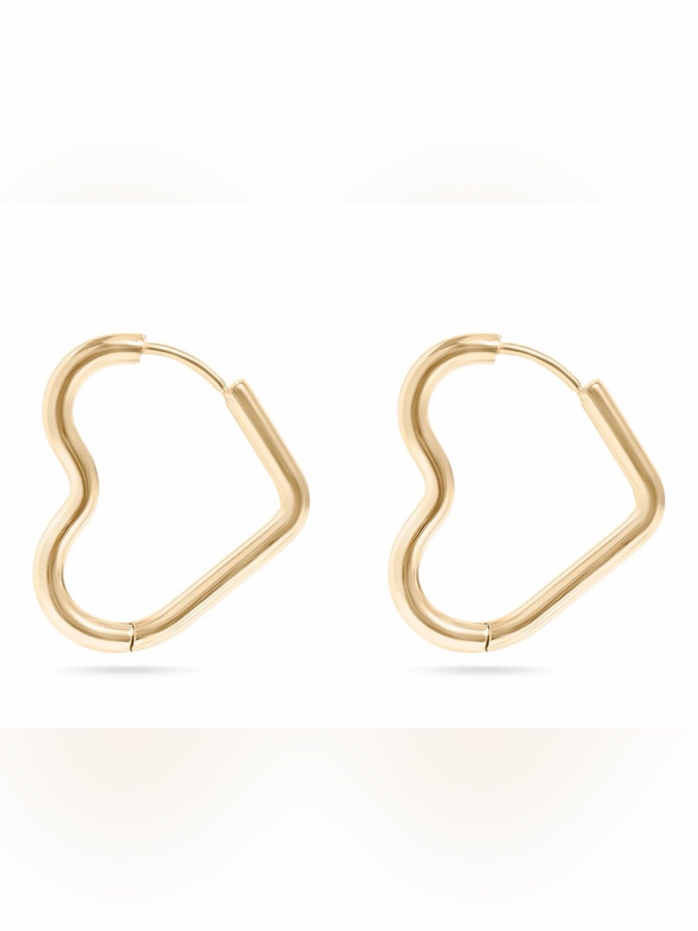 Gold Sculpted Hoop Earrings - Modern Women’s Jewelry